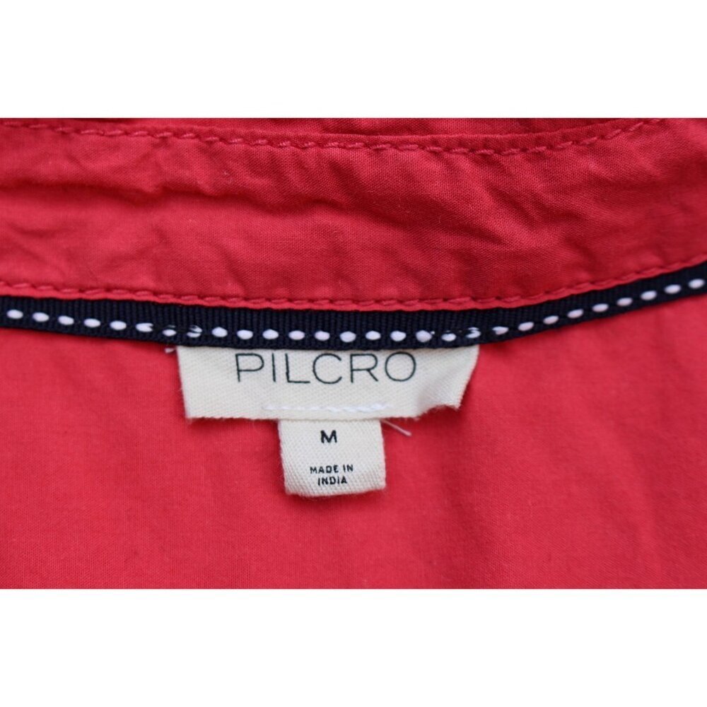 Pilcro (Anthropologie) - Placket Back Slit Shirt in Dark Pink, size Medium - Picture 5 of 12